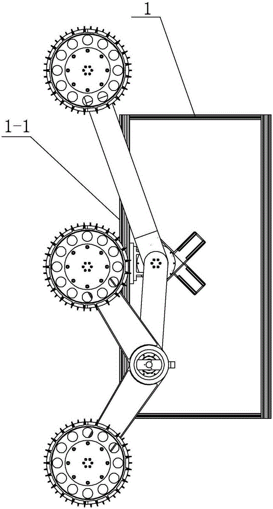 Active suspension type Mars rover moving mechanism