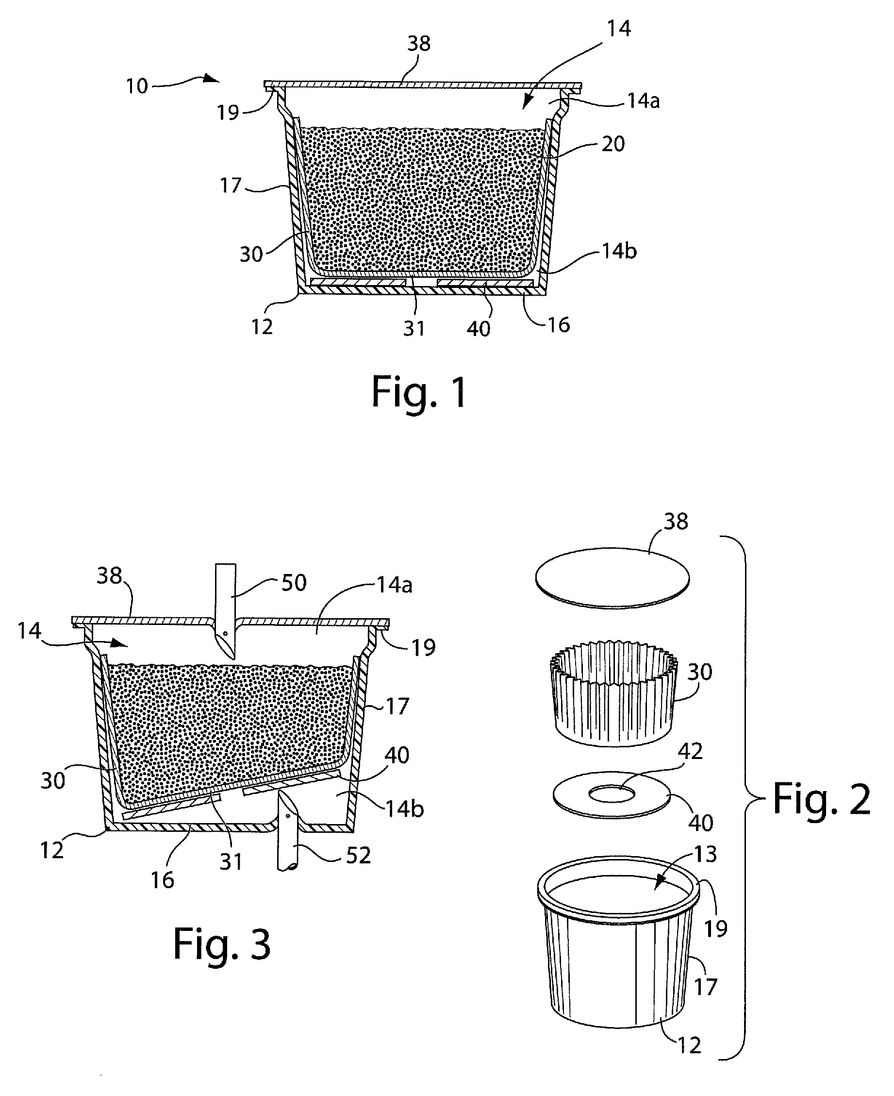 Beverage cartridge with filter guard