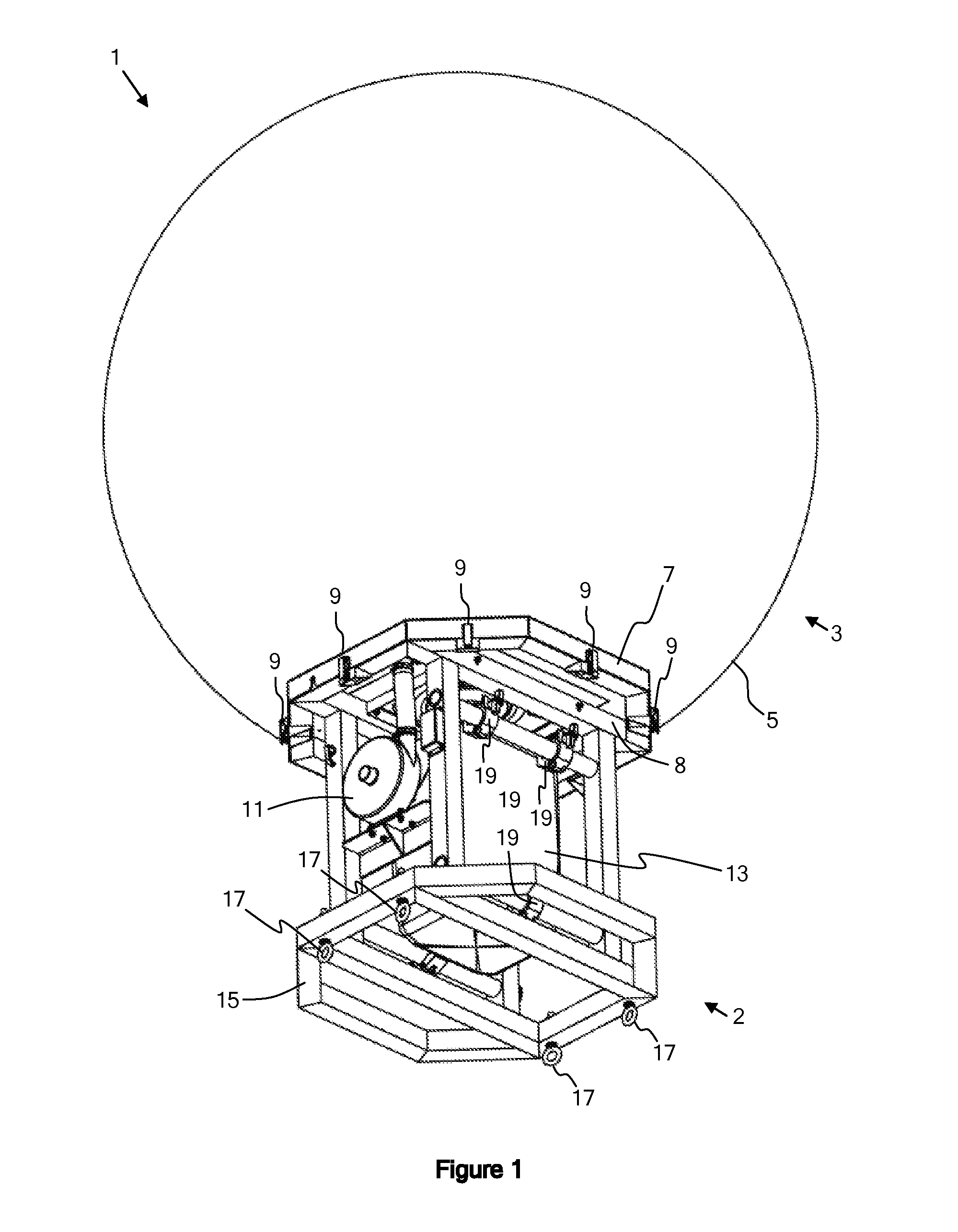 Three-dimensional display and method of installing a three-dimensional display