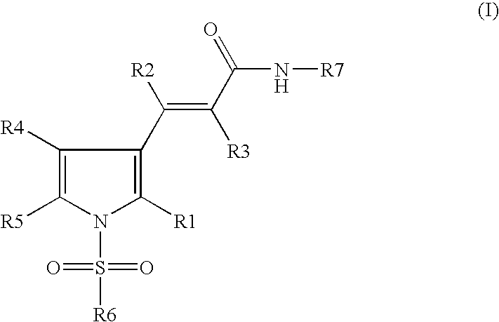 Sulphonylpyrrole hydrochloride salts as histone deacetylases inhibitors