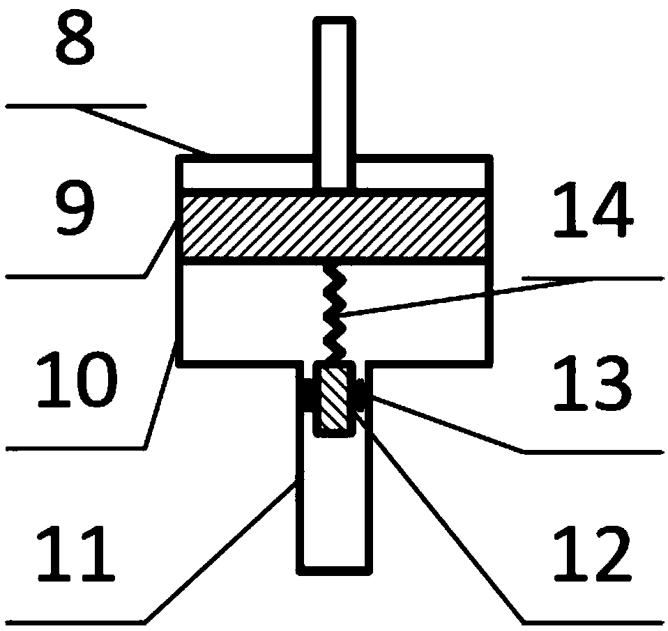 Piston phase-adjusted pulse tube refrigerator connected with compression piston through spring