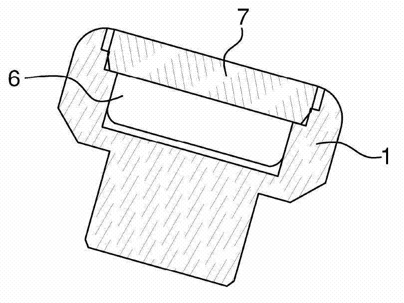 Method for attaching a trim to a clock casing element and casing element manufactured according to said method
