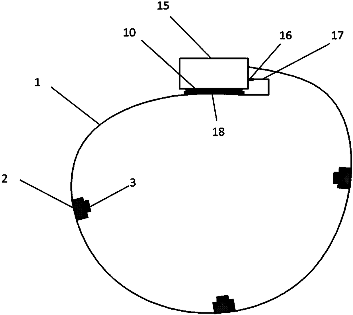 Intelligent electromagnetic ring device and system for treating lumbocrural pain