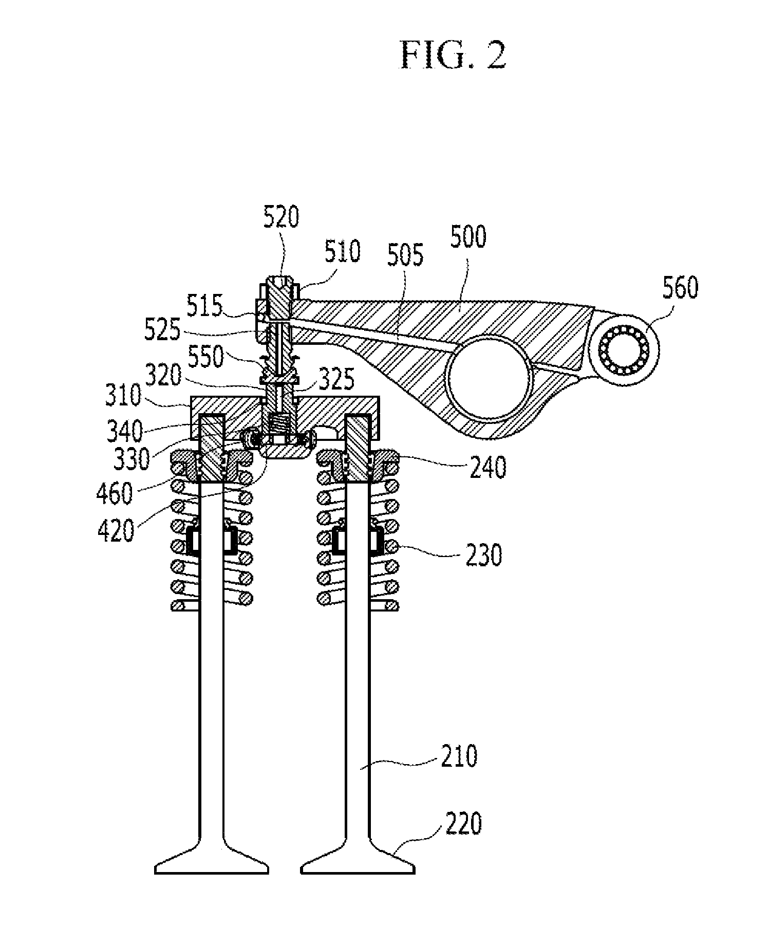 Variable valve actuator assembly integrated with valve bridge
