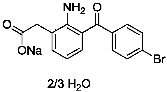A kind of method of synthesizing bromfenac sodium