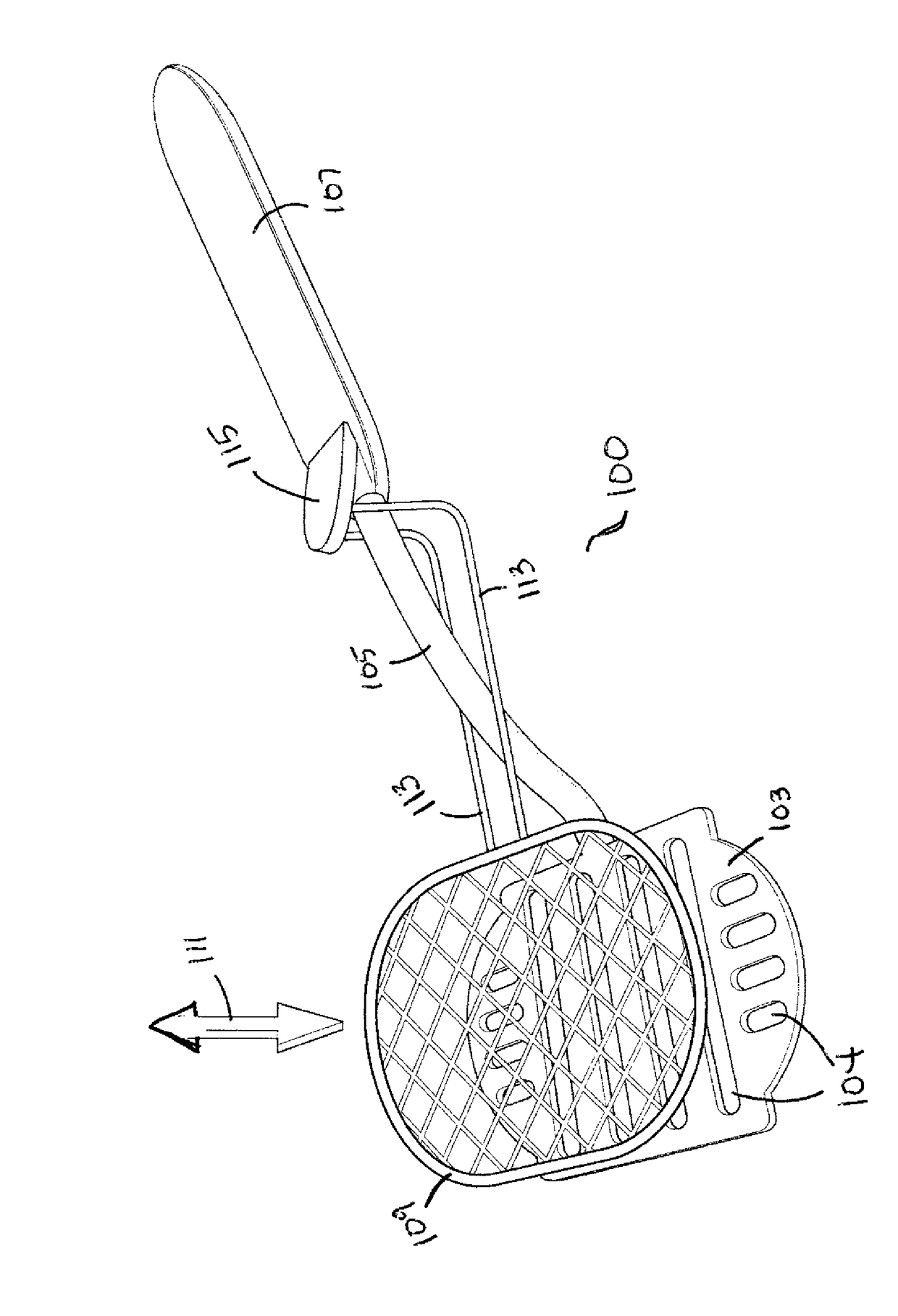 Apparatus for draining excess fluids from food