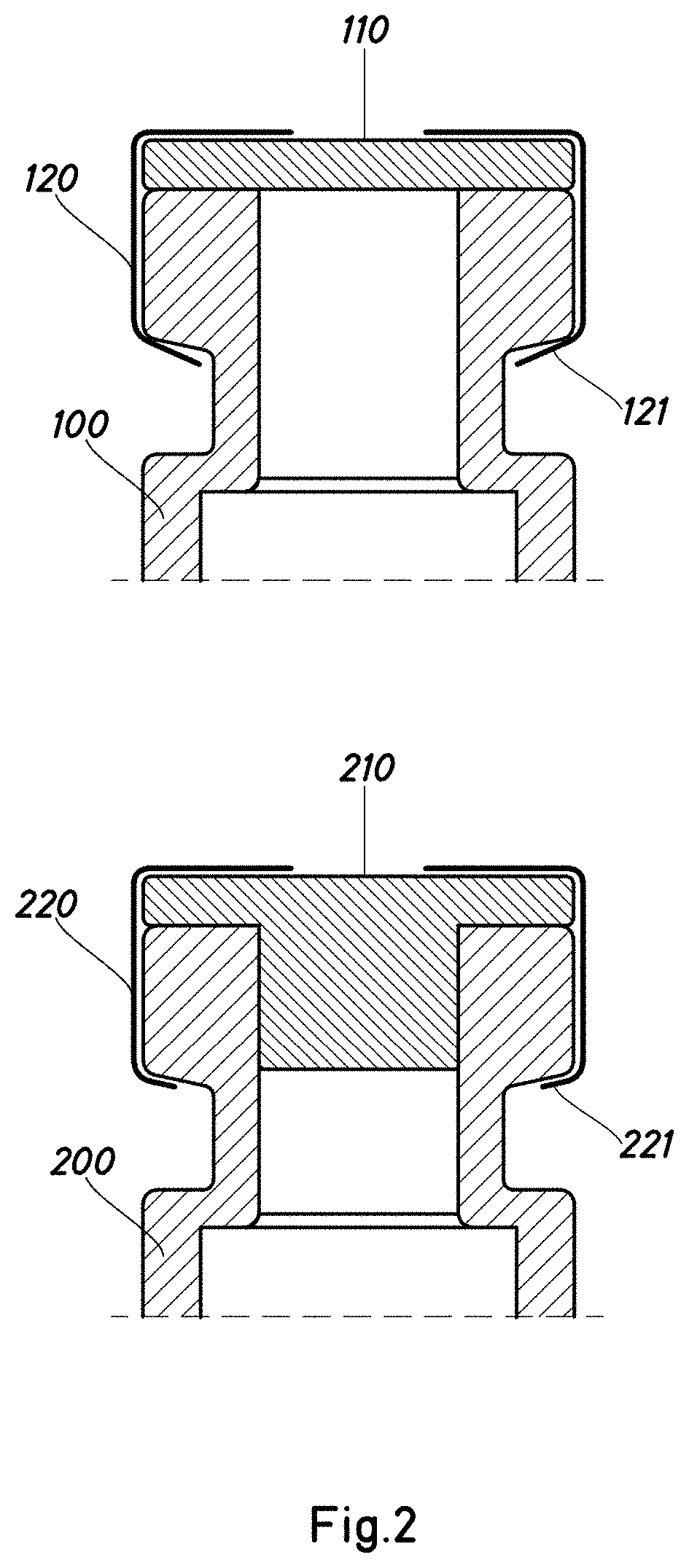 Method and device for detecting defects in the closure of encapsulated vials