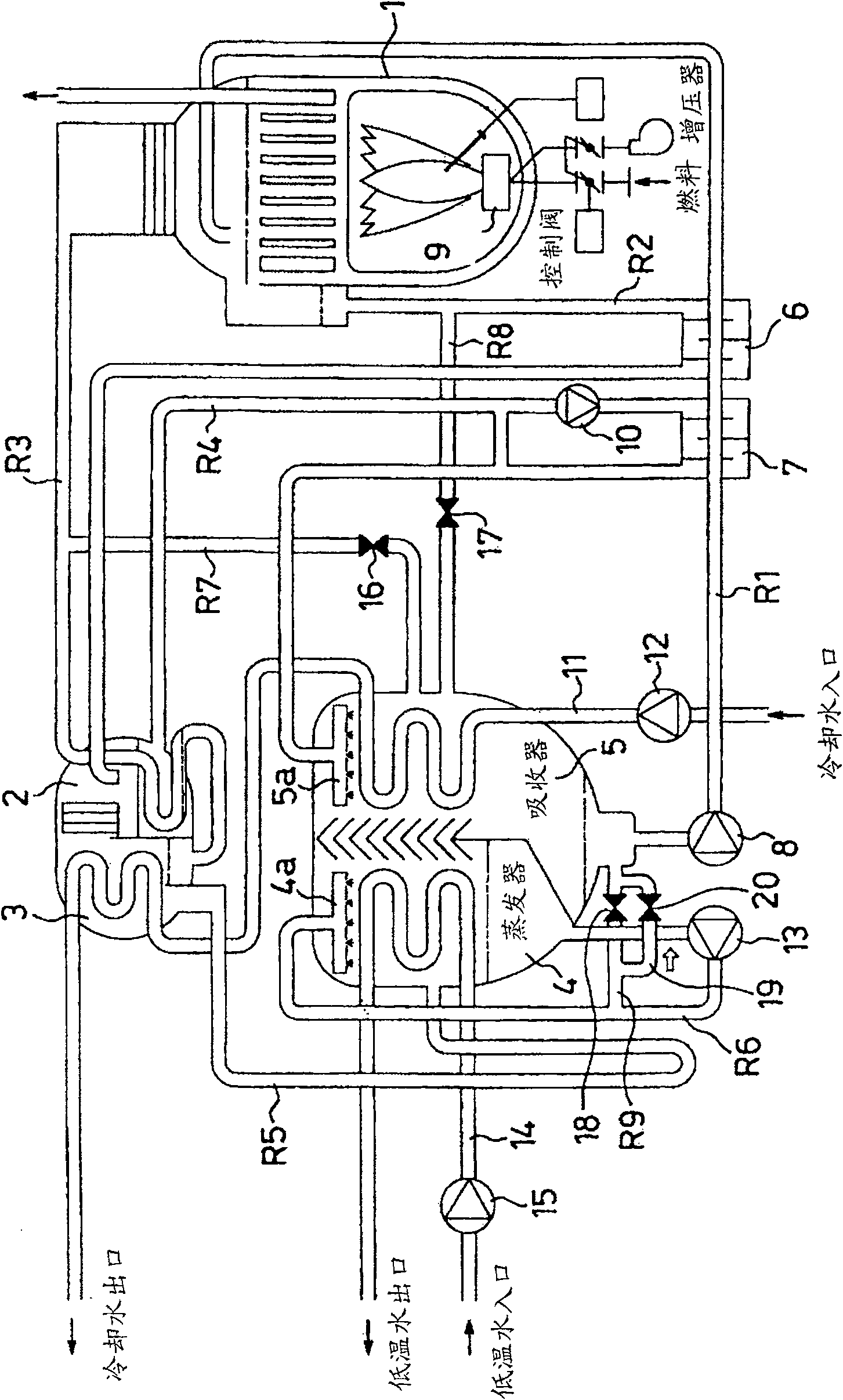 Absorption type refrigerator