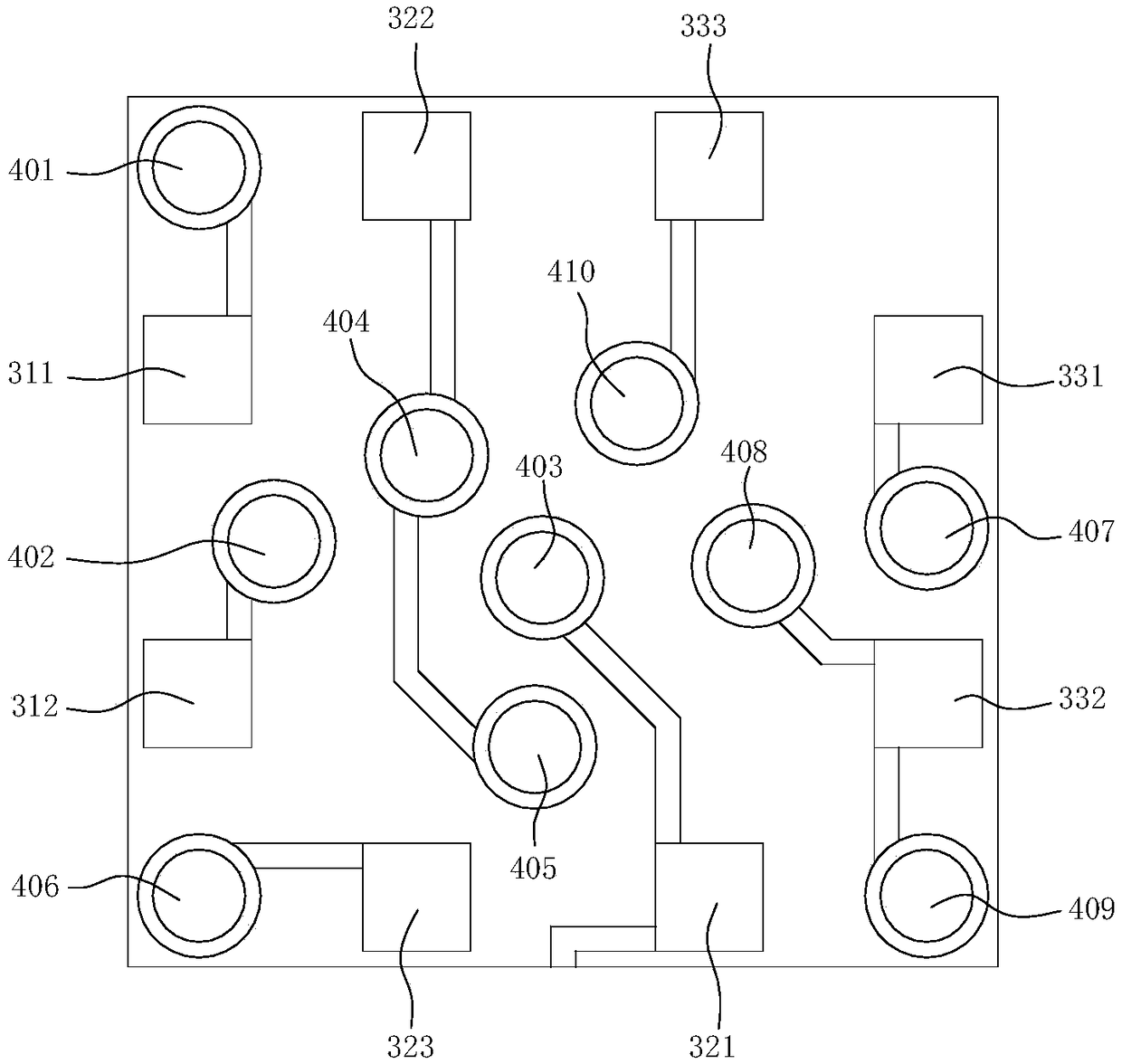 An LED display unit group and a display panel