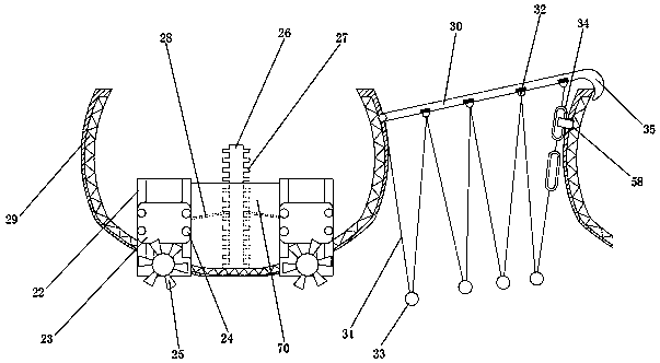 A self-cleaning beach garbage cleaning vehicle and a use method thereof