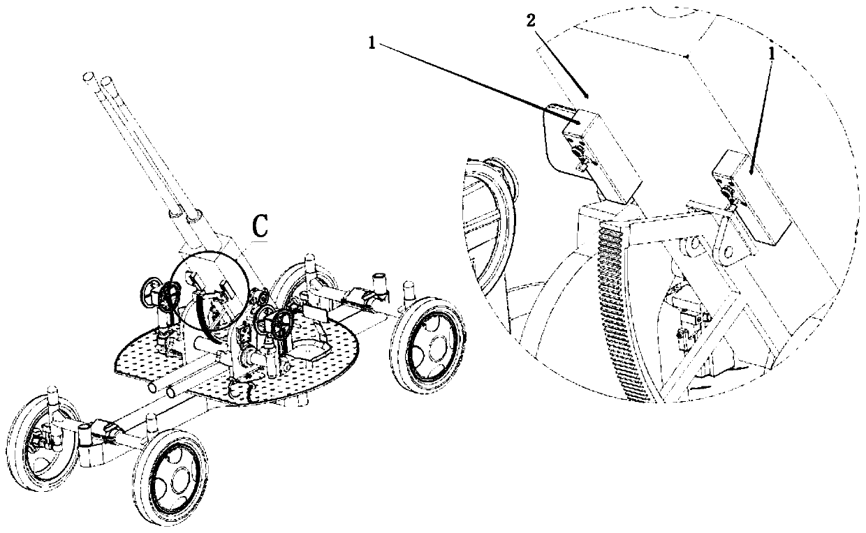 Breechblock locking device for coaxial push-pull type DF 37 millimeter antiaircraft gun and controlling method