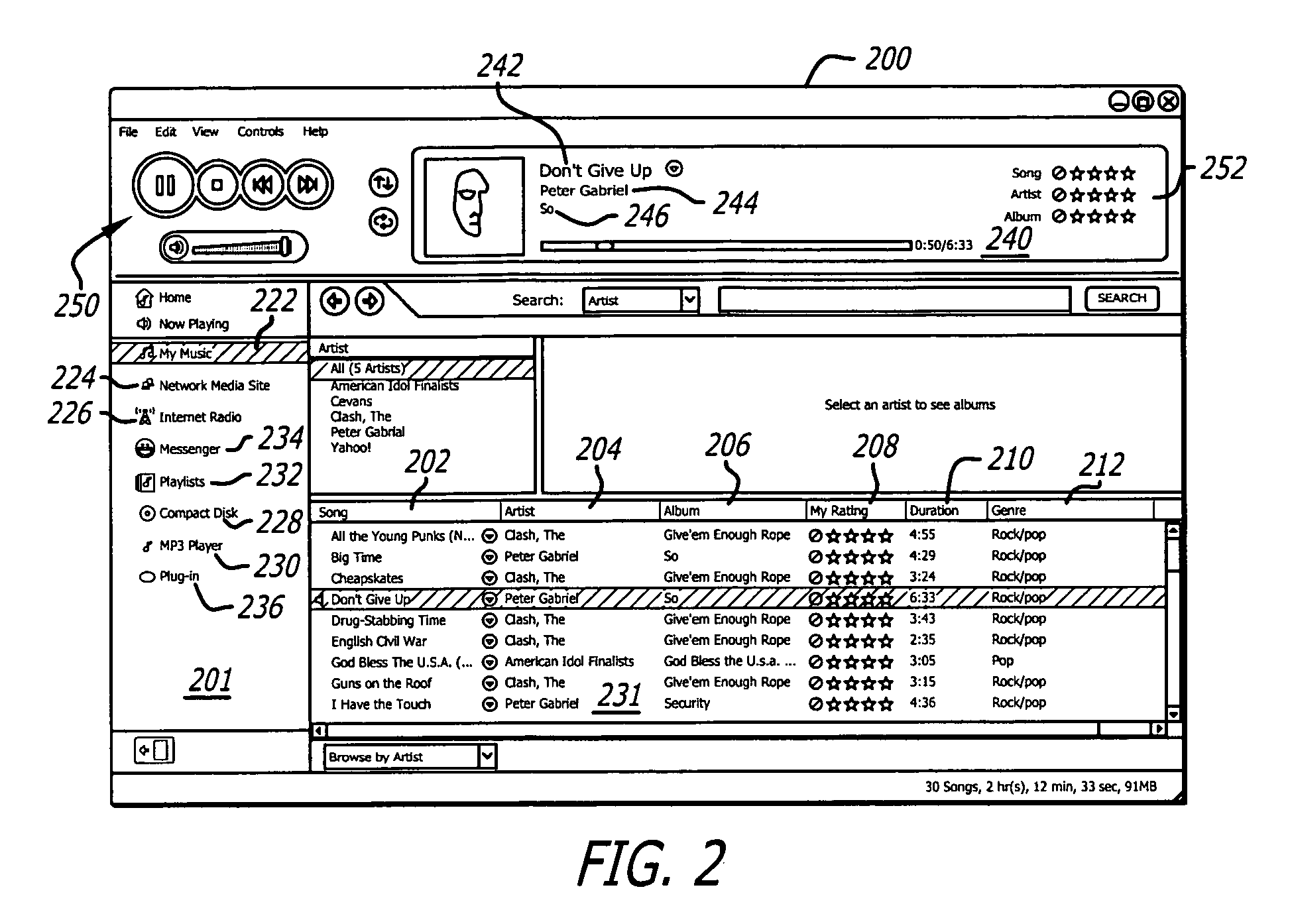 Method and system for generating affinity based playlists