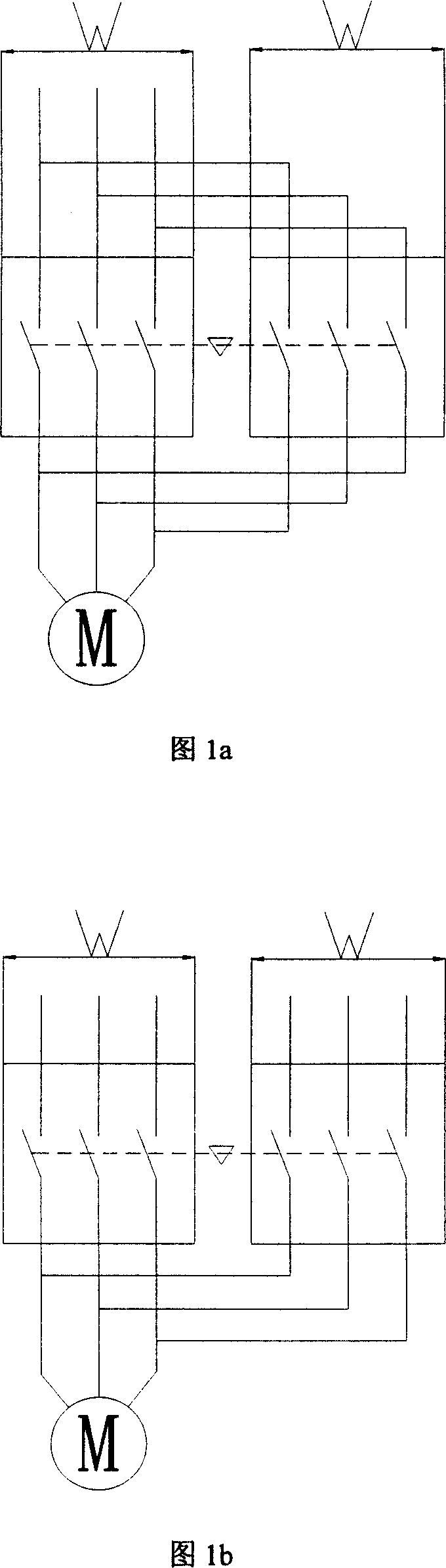 Switch device for switching multi-pole circuit