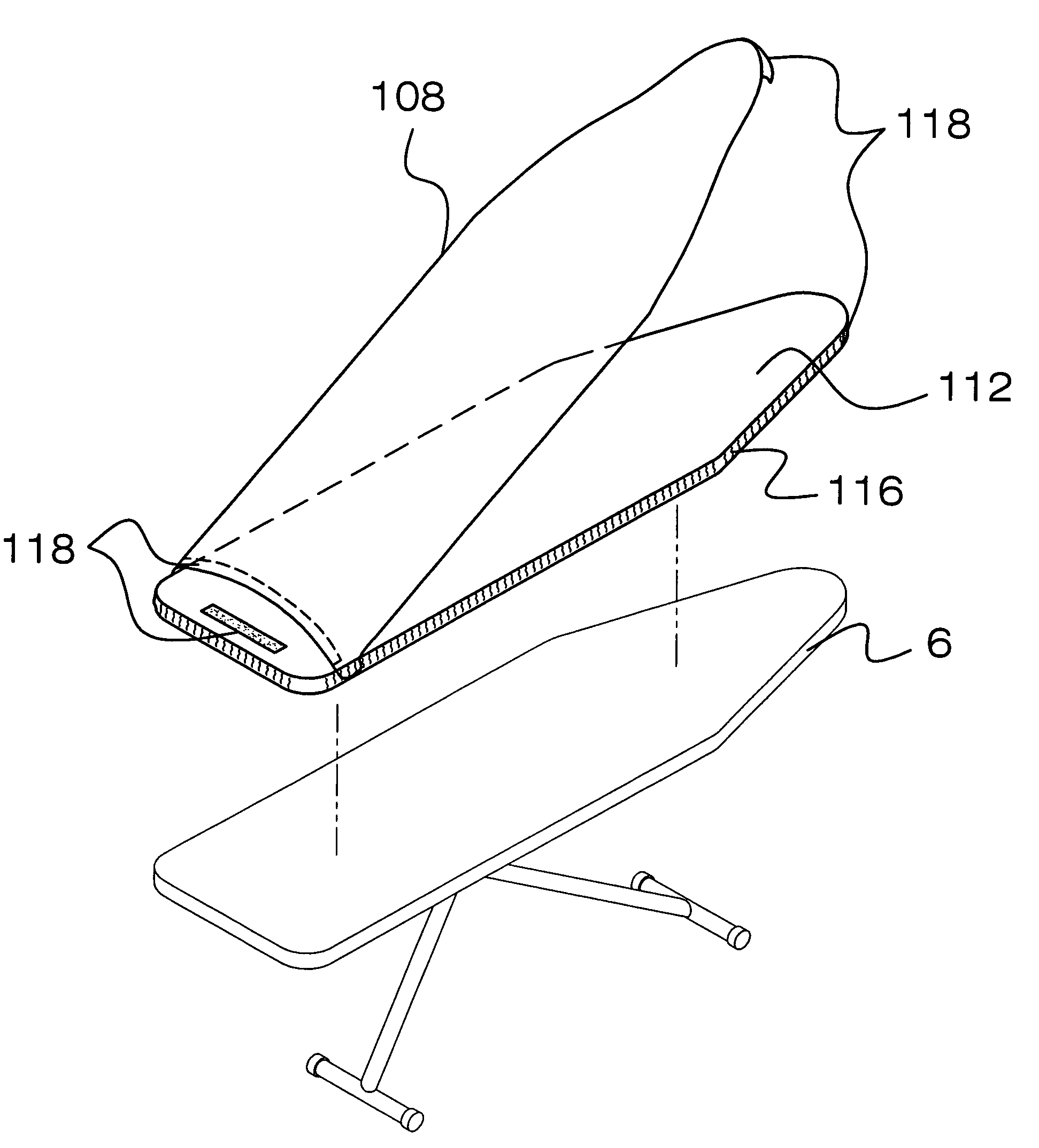 Apparatus for pre-starched ironing pads