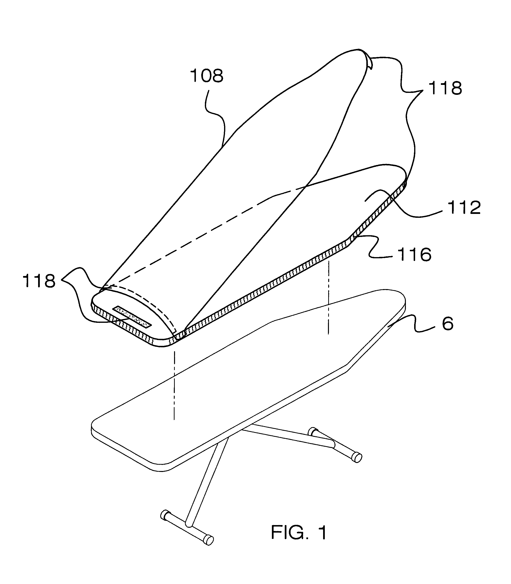 Apparatus for pre-starched ironing pads