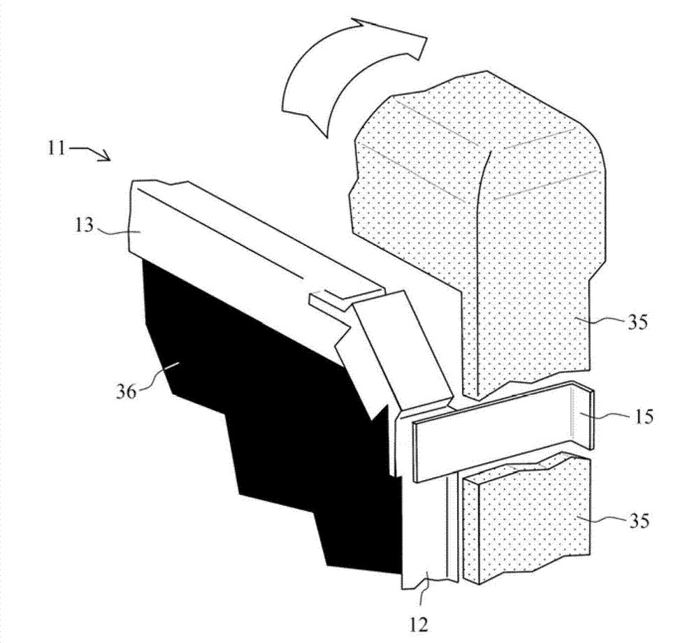 Clip-on touch-sensitive device for display device