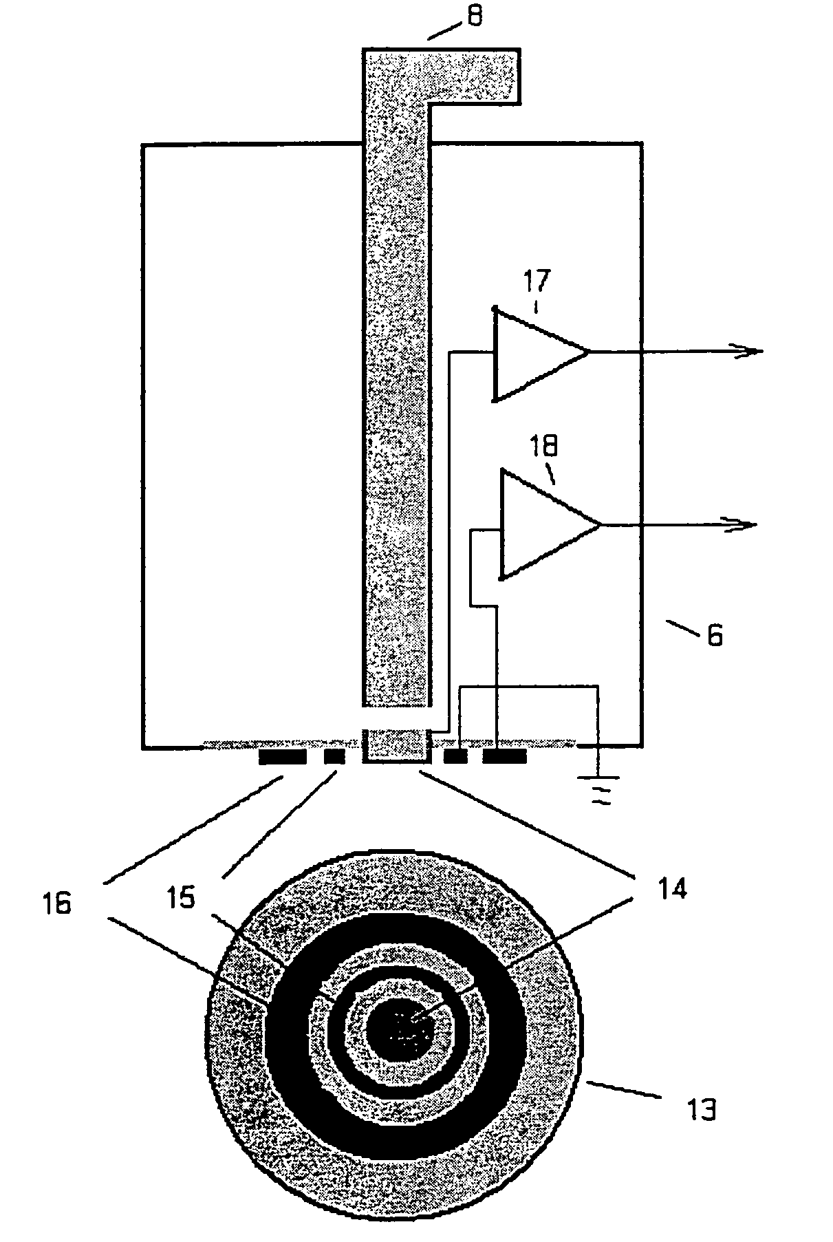 Non contact method and apparatus for measurement of sheet resistance of P-N junctions