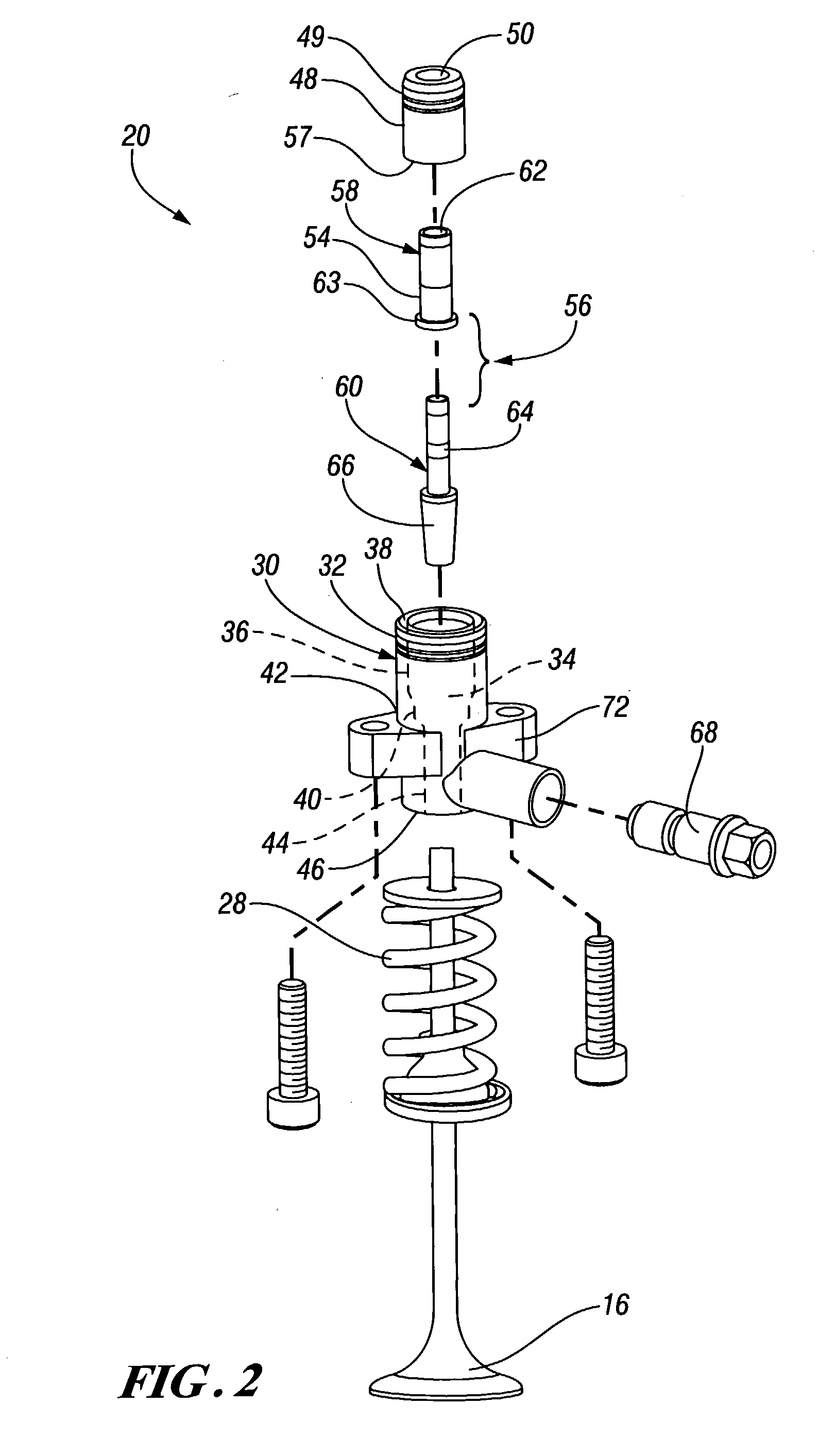Hydraulic engine valve actuator