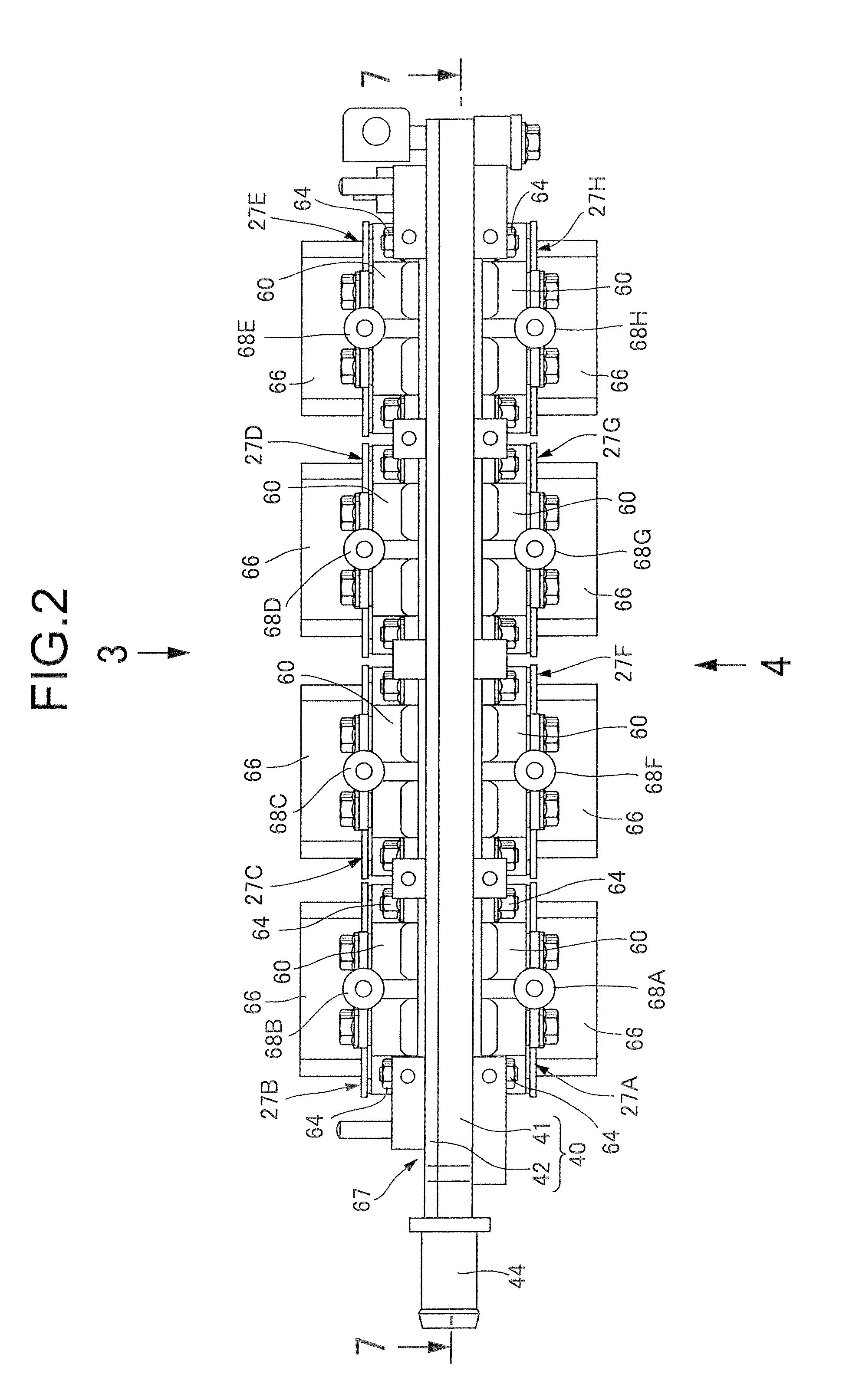Cooling device for semiconductor element module and magnetic part