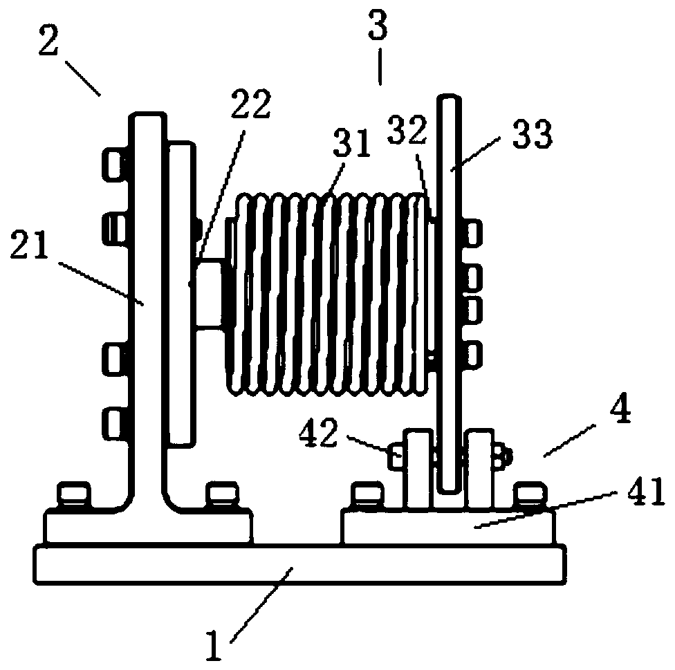 Mechanism for detecting torque performance of space torsion spring maintaining working state for long time