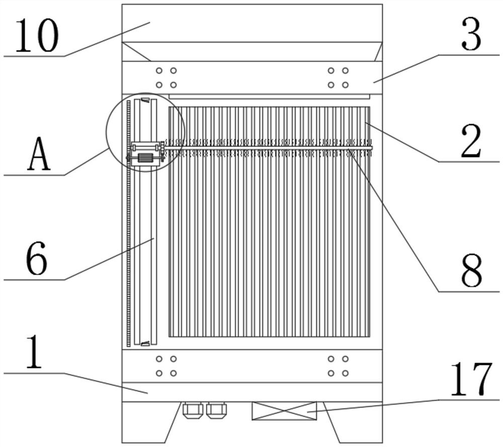 Radiator with radiating fins convenient to clean