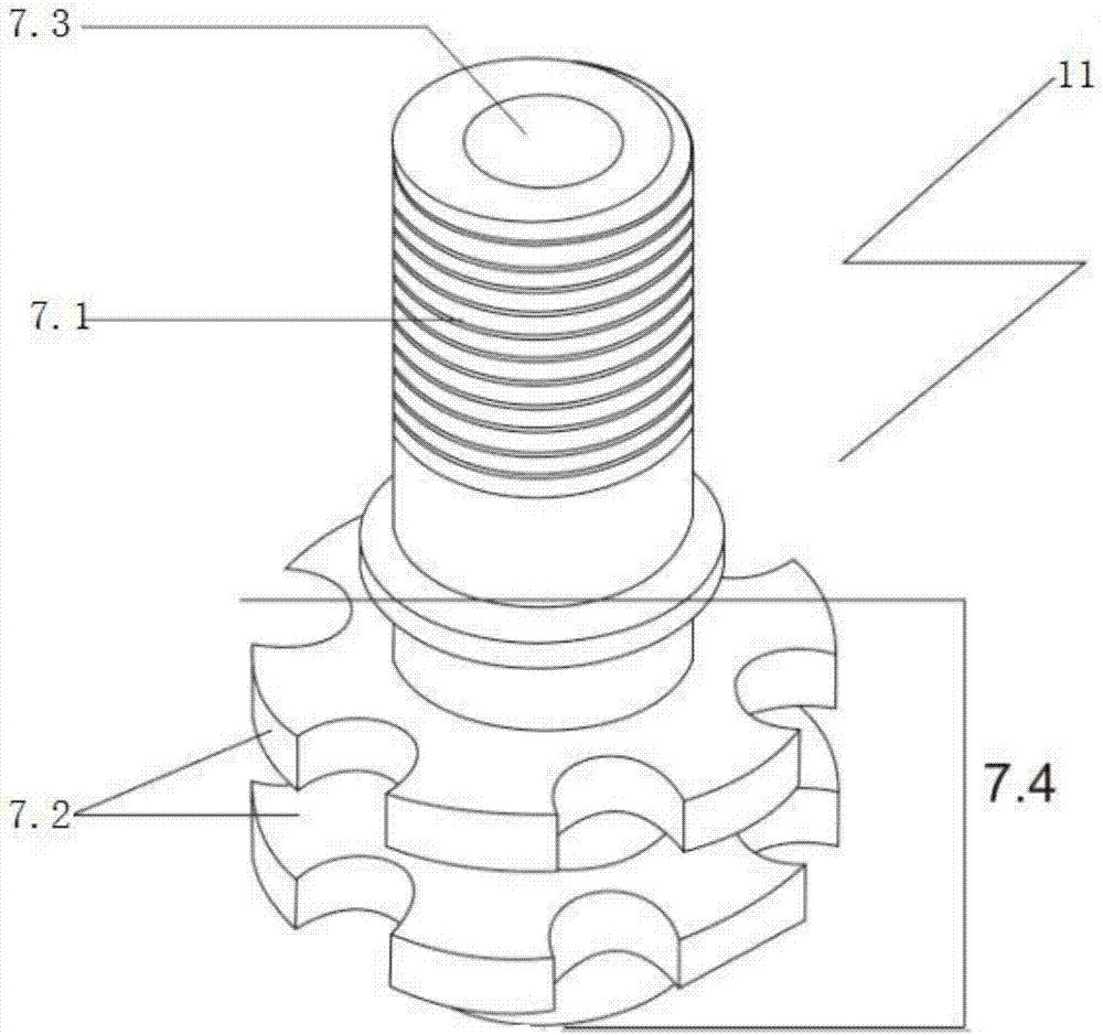 A connecting method for a valve core and a floating pipe