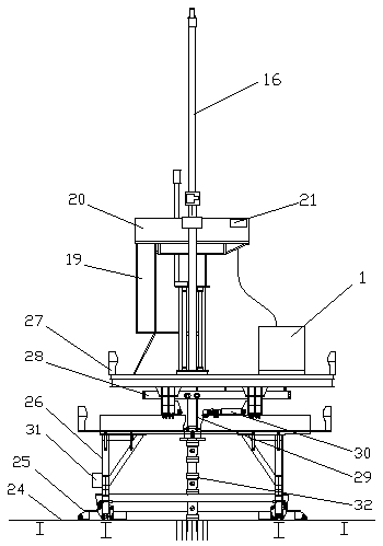 Multi-cylinder lifting and rotating integrated marine hydraulic workover rig