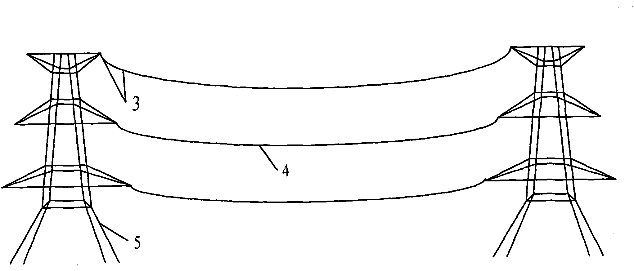 GPS-based transmission conductor waving monitoring system and monitoring method