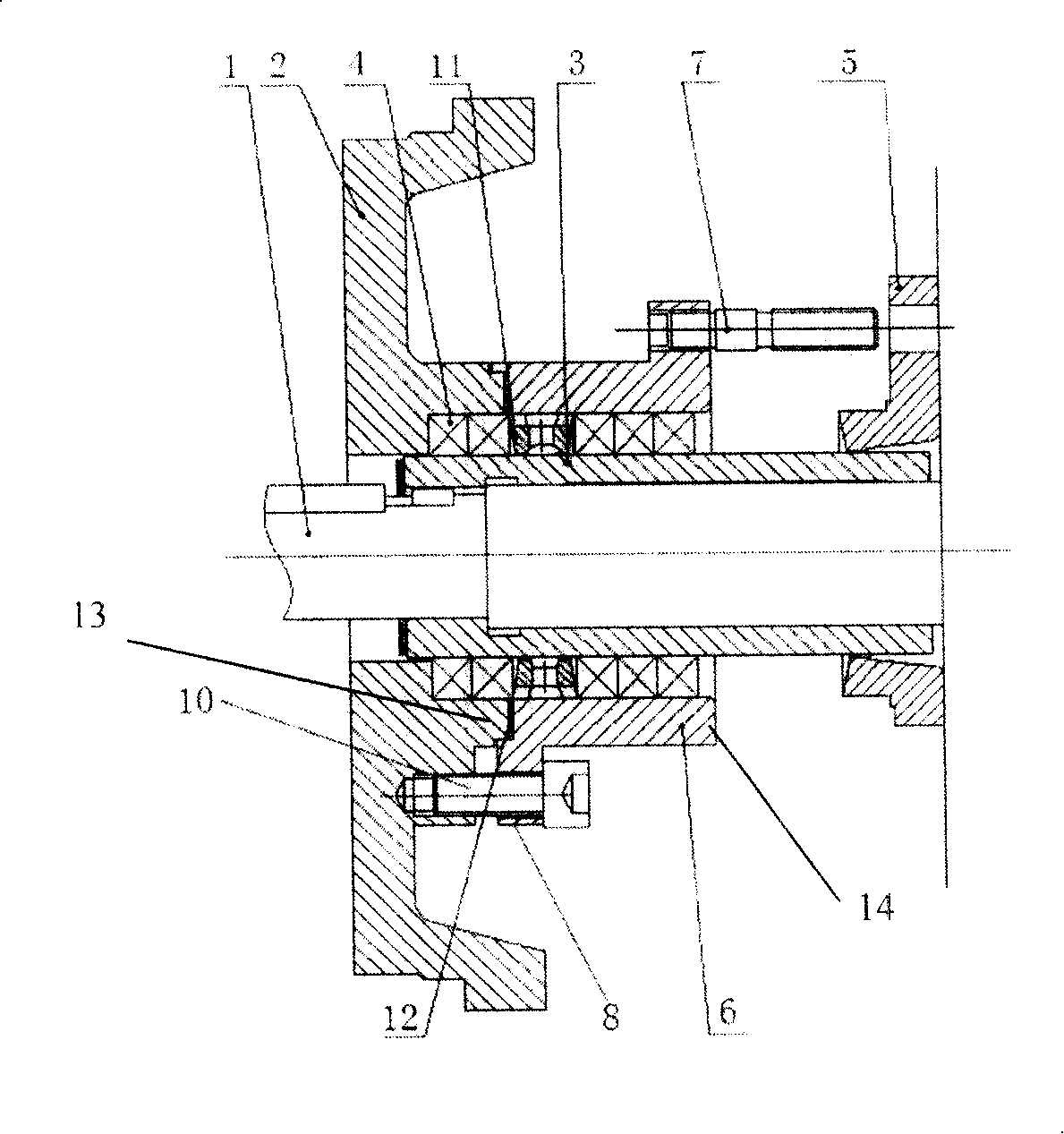 Series connection separable filling sealing device for pump