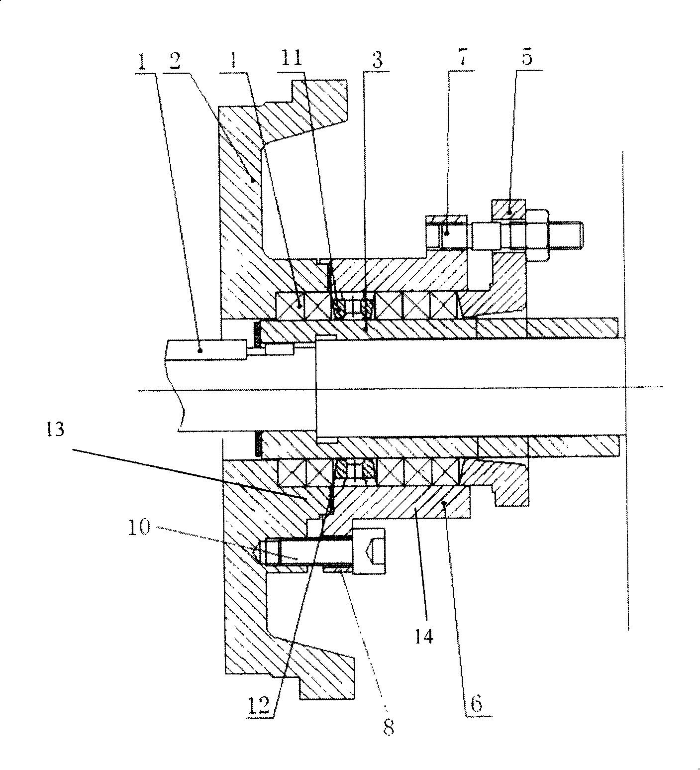 Series connection separable filling sealing device for pump