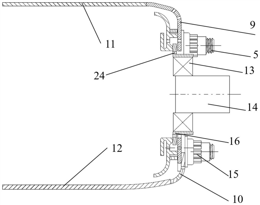 Efficient cooling structure of flame tube head