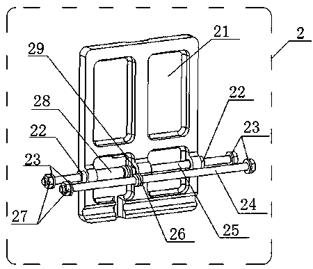 Turnover type pedal boarding device