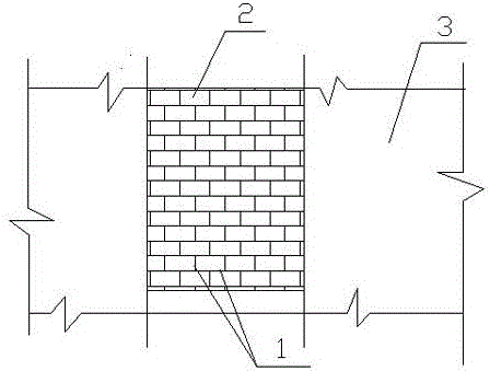 Anti-seeping treatment method of wall between windows of high-rise building external wall