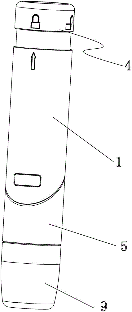 Safe and countable quantitative medicine feeding actuator with buffer device