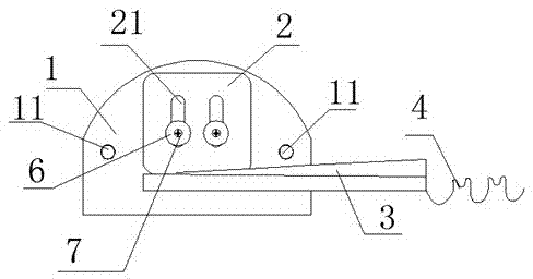 Guiding nozzle for covering machine