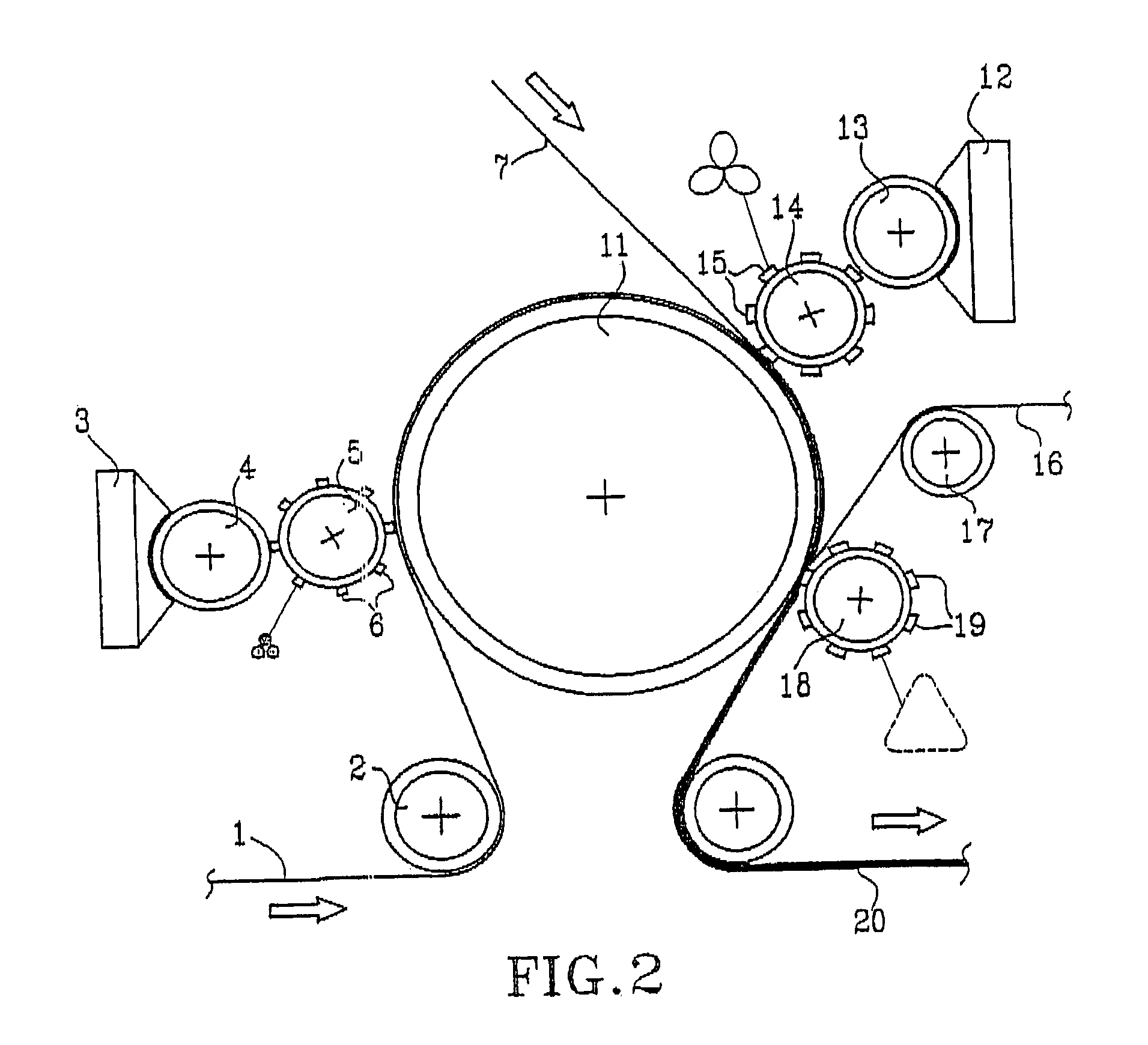 Method for producing a multi-ply web of flexible material, such as paper and nonwoven