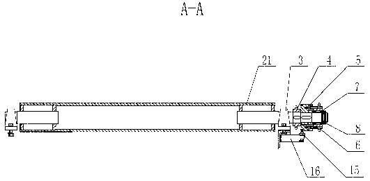 Roller bed conveying device