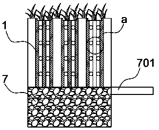 Green belt structure capable of achieving rapid drainage