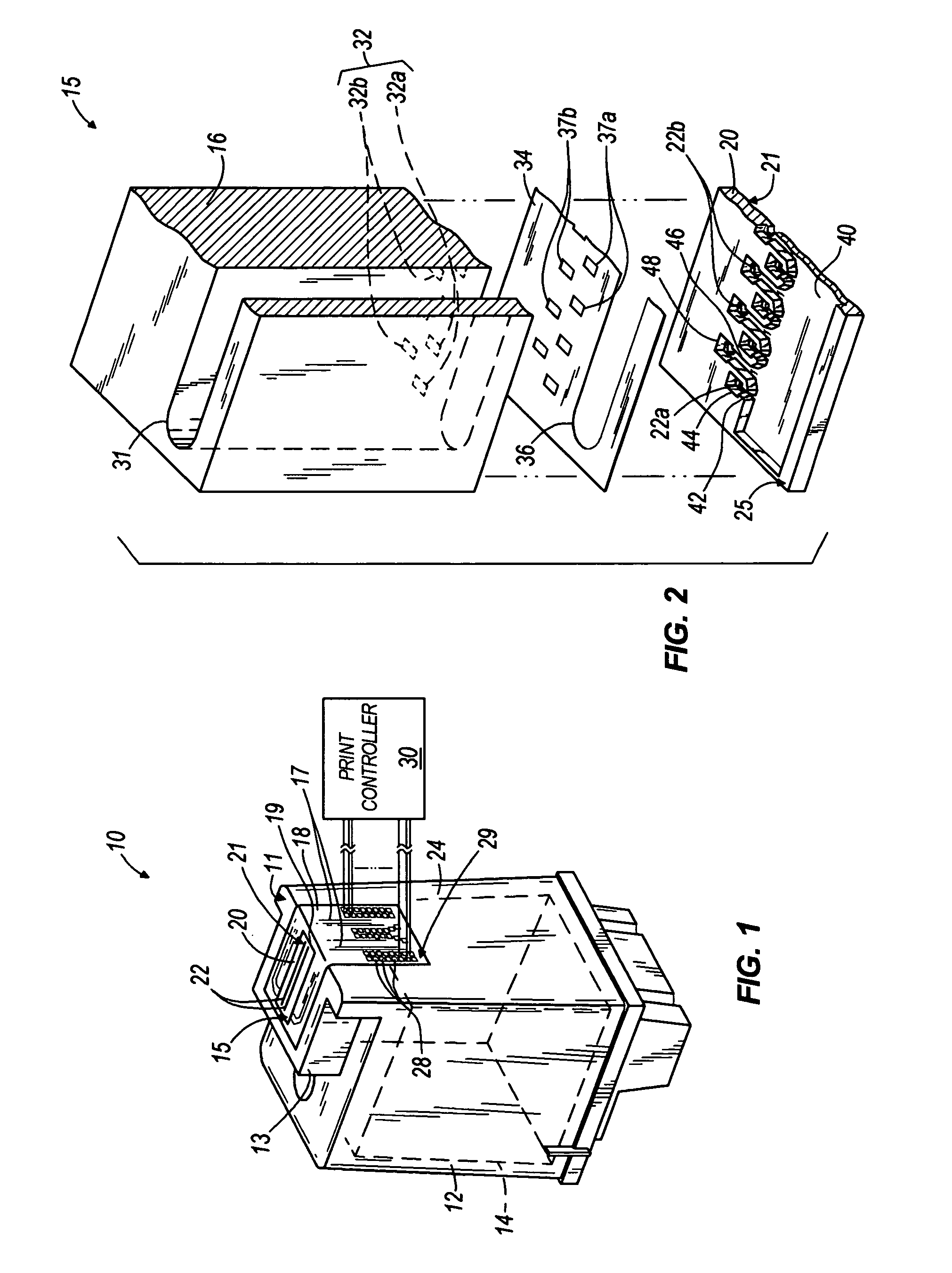 Multiple drop-volume printhead apparatus and method