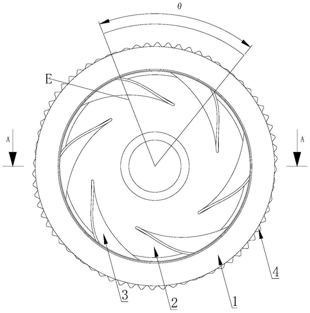 A Centrifugal Wind Wheel with Drag Reduction and Noise Reduction