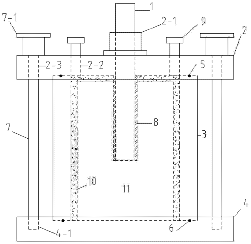 Fixed lateral limit rock-socketed pile test device and method