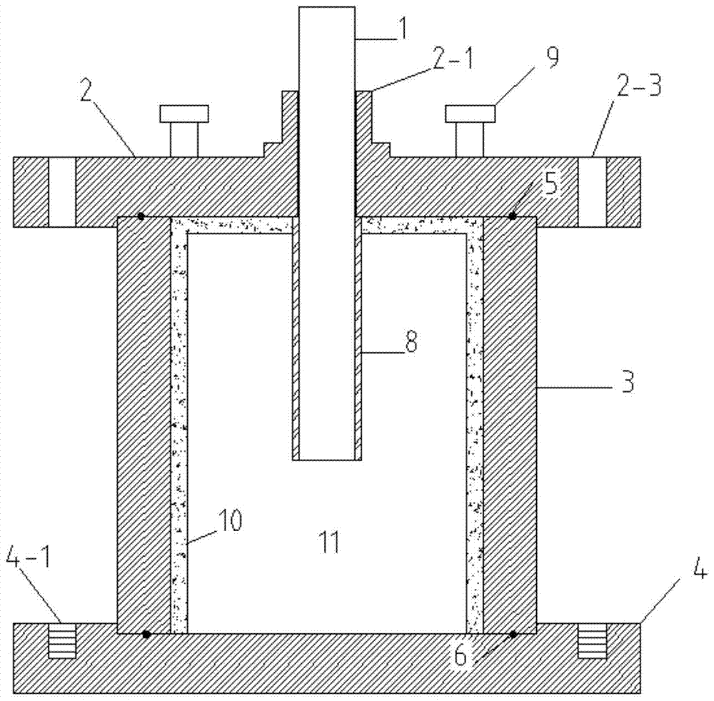 Fixed lateral limit rock-socketed pile test device and method