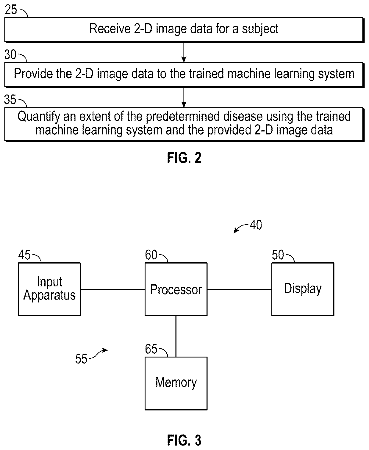 System and method for quantifying the extent of disease from 2-d images