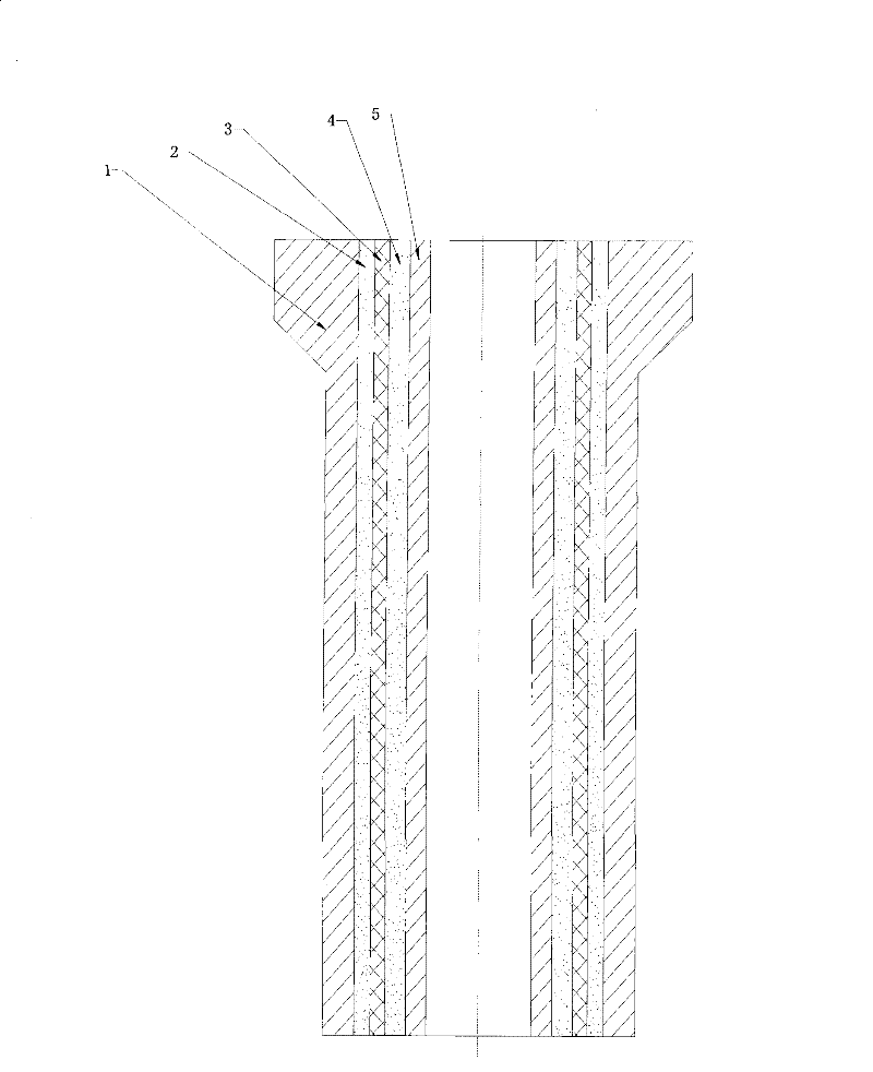 Preparation method of a special composite structure riser for low pressure casting