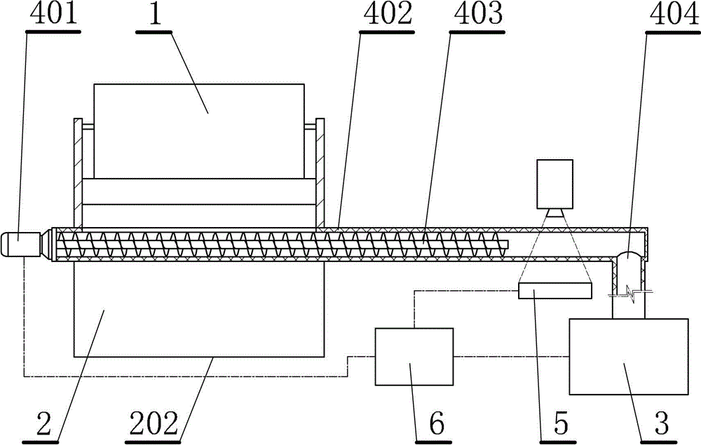 Packaging online-testing device and method for spiral sampling