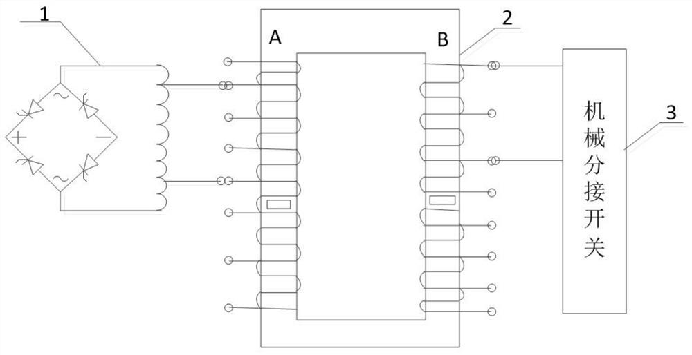 A method of magnetic control disturbance line selection for arc suppressing coil