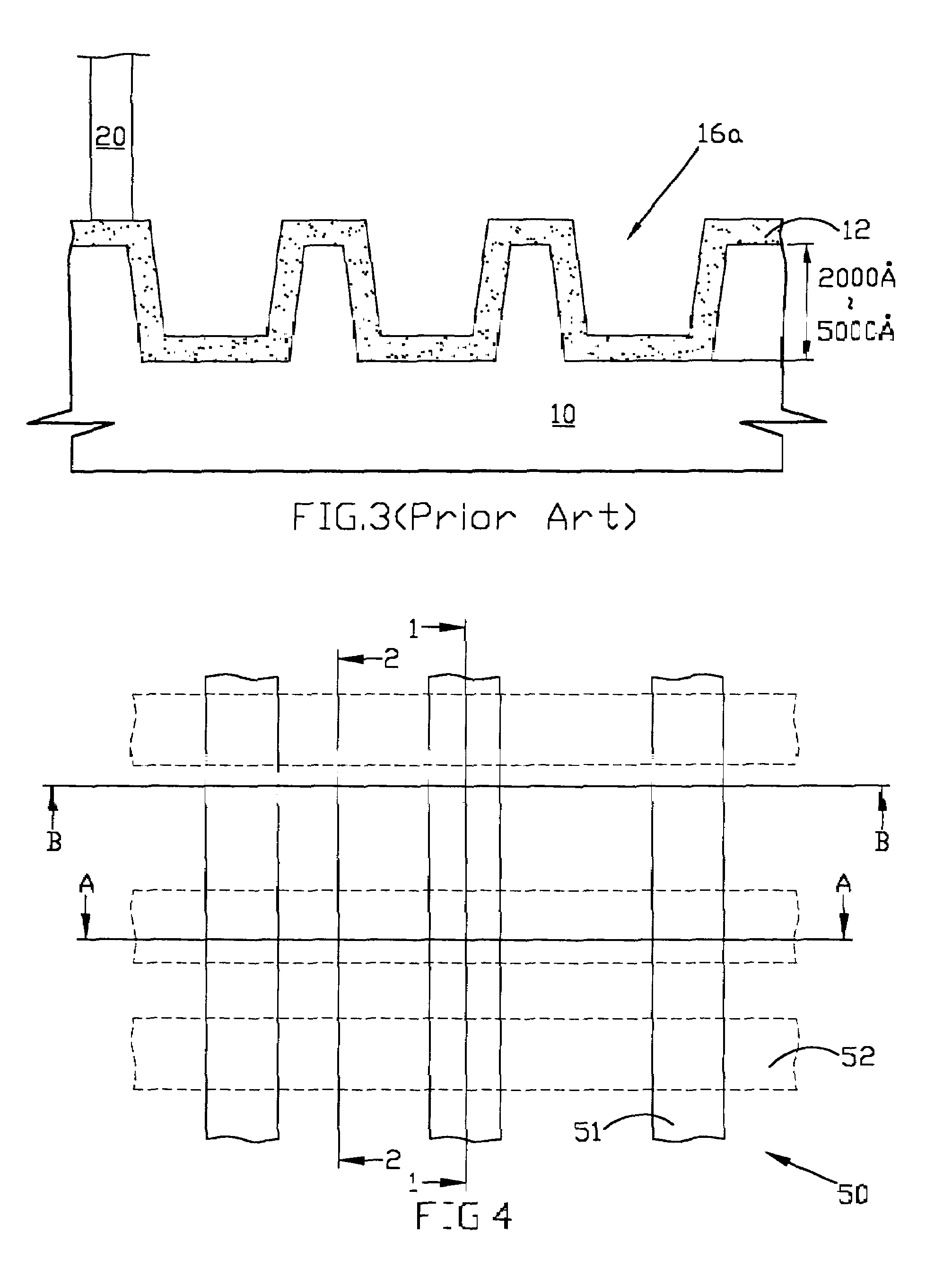 Method for forming a buried diffusion layer with reducing topography in a surface of a semiconductor substrate