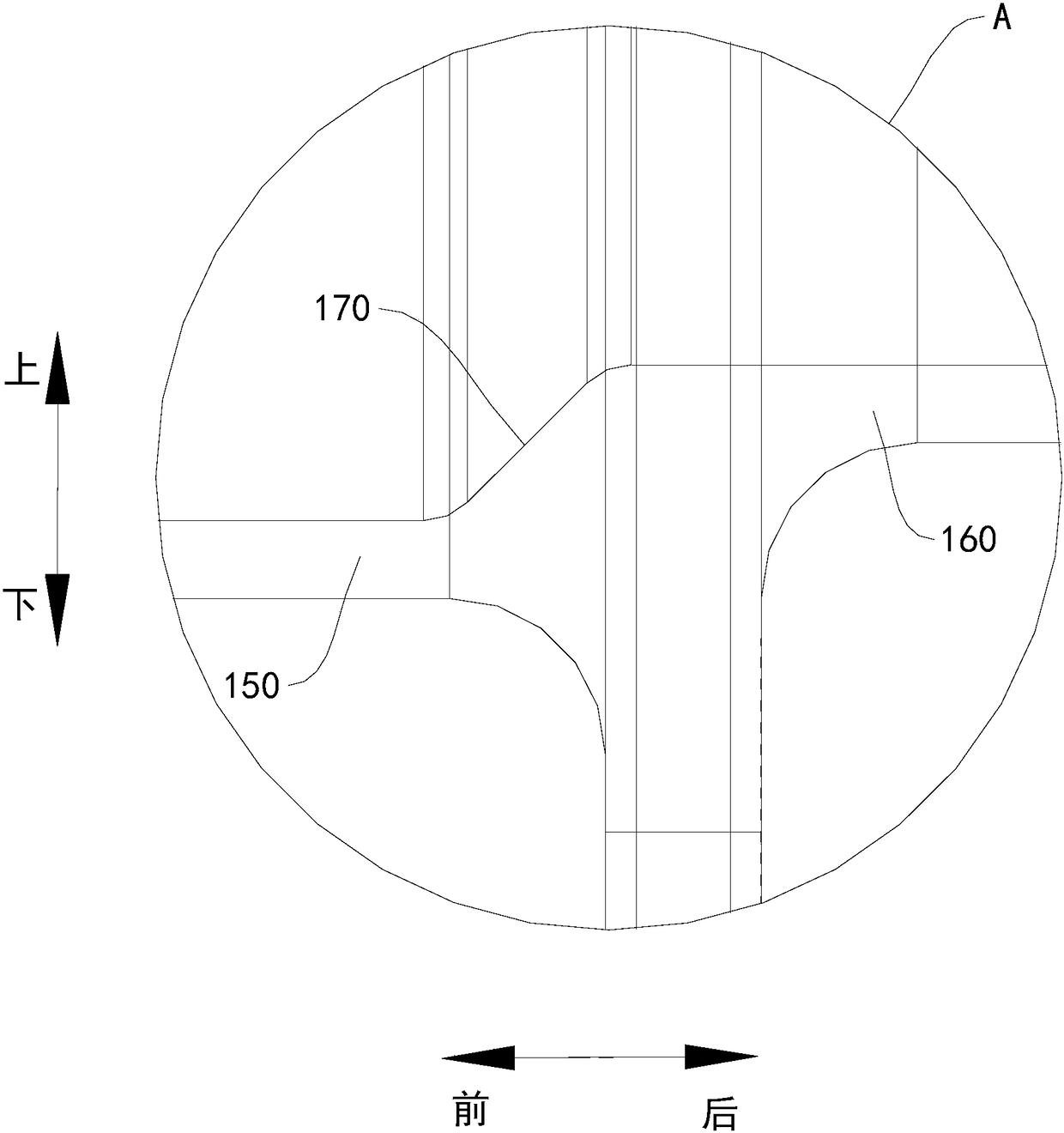 Flue guide cover and flue system provided with same