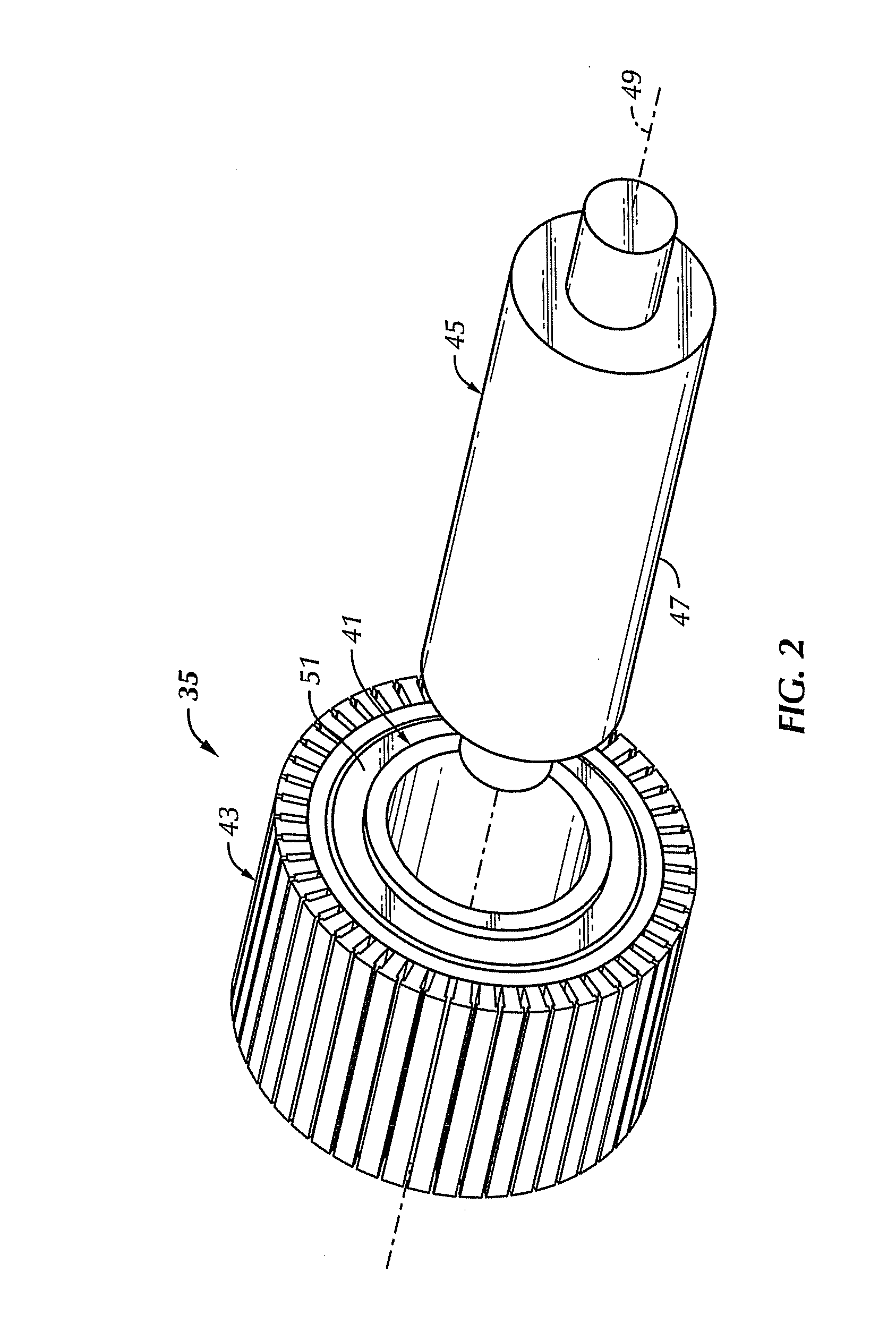 Rotor assembly and method of assembling a rotor of a high speed electric machine