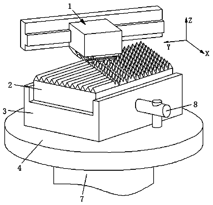 Multi-cutter mechanism and using method of high-efficiency precise cutting micro-structure and using method